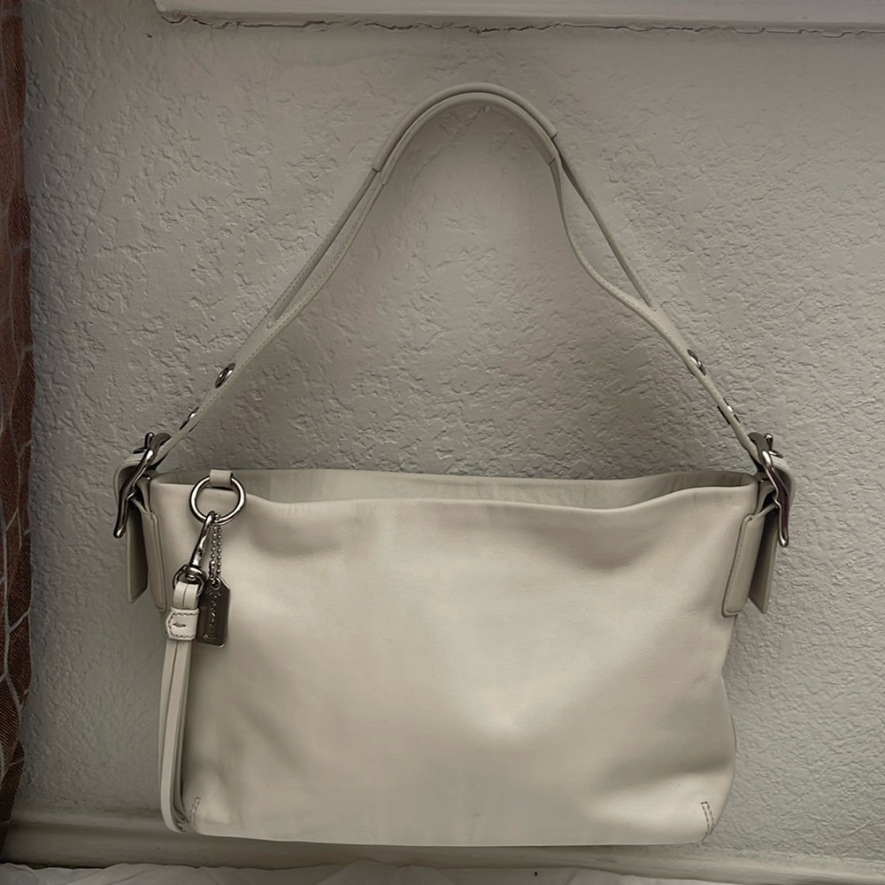 Coach East West Legacy 1417 soft, leather shoulder purse